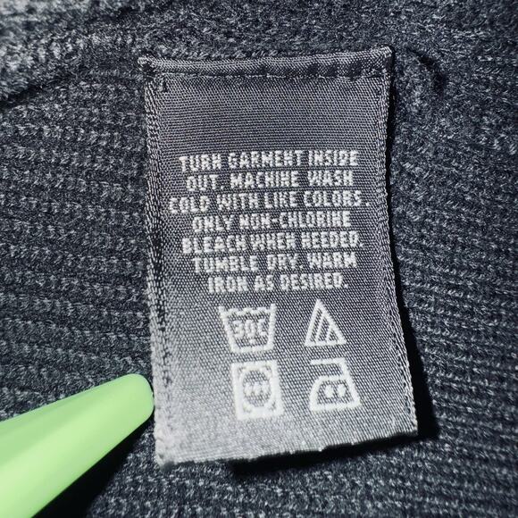 VTG 90s EDDIE BAUER XL Black White Ebtek Golf Embroidered Cotton Sweater Vest - Picture 6 of 7